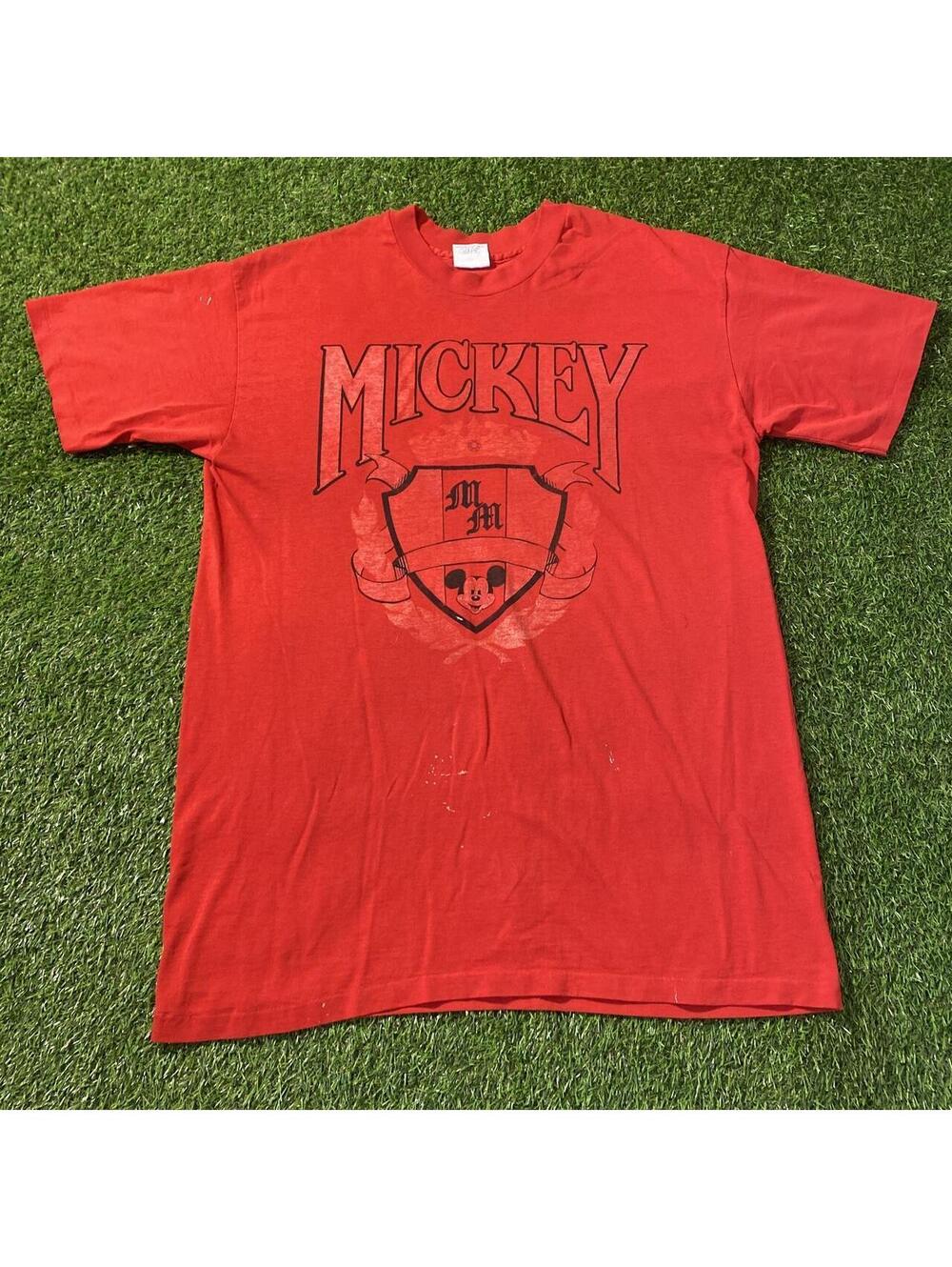 Vintage 90’s Single Stitch Red Mickey Mouse graphic tee